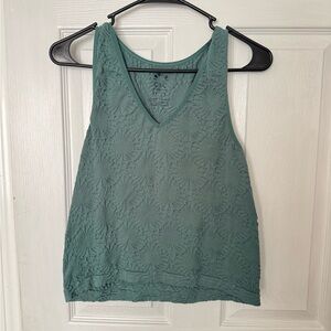 C&C California Teal Lace Tank Top